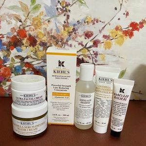 Set of 6 Kiehl’s Cream - Cleanser - Serum